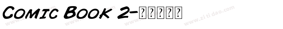 Comic Book 2字体转换